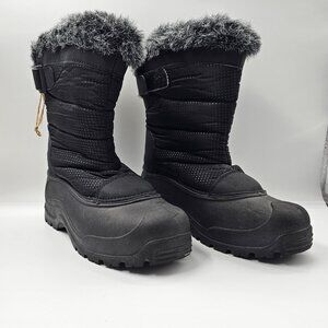 Northside Women's Size 9 Black Thermolite Snow Boots Faux Fur Waterproof Winter